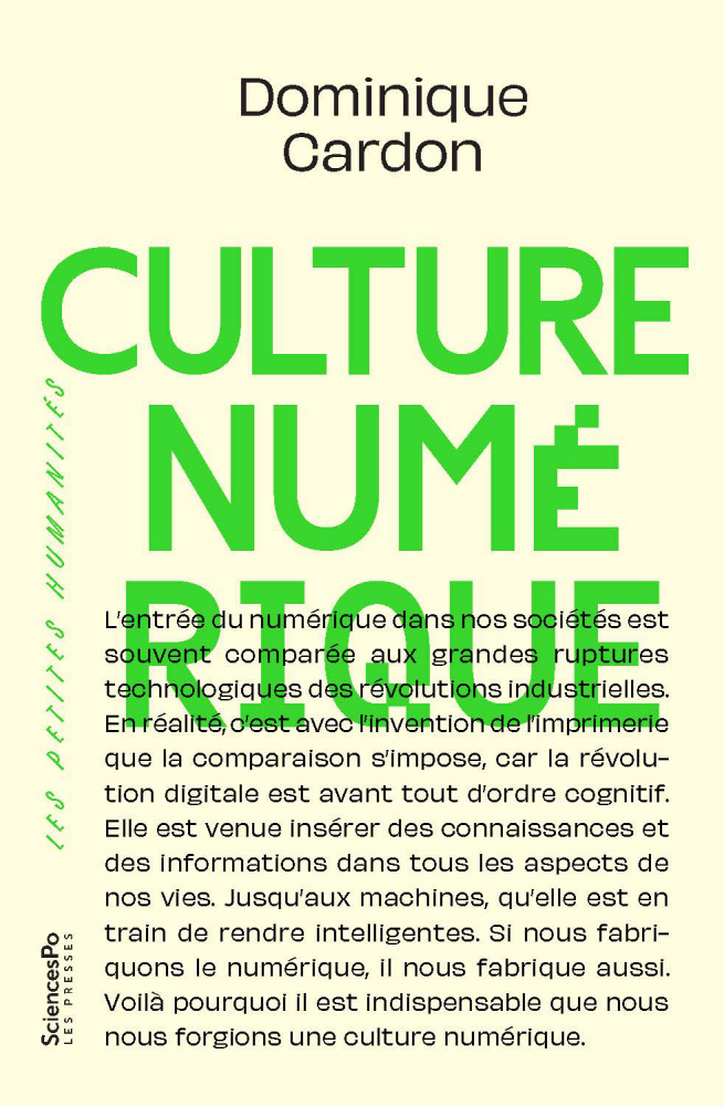 Culture numérique / Dominique Cardon